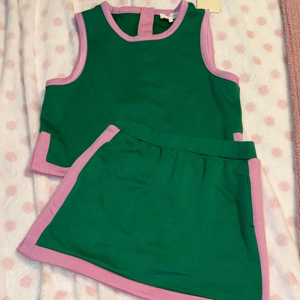 NWT Green and Pink Entro Skort Set - Picture 3 of 9